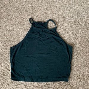 Brandy melville dark green crop top